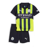 Dres Manchester City Preč pre deti 2024-25 Krátky Rukáv (+ trenírky)